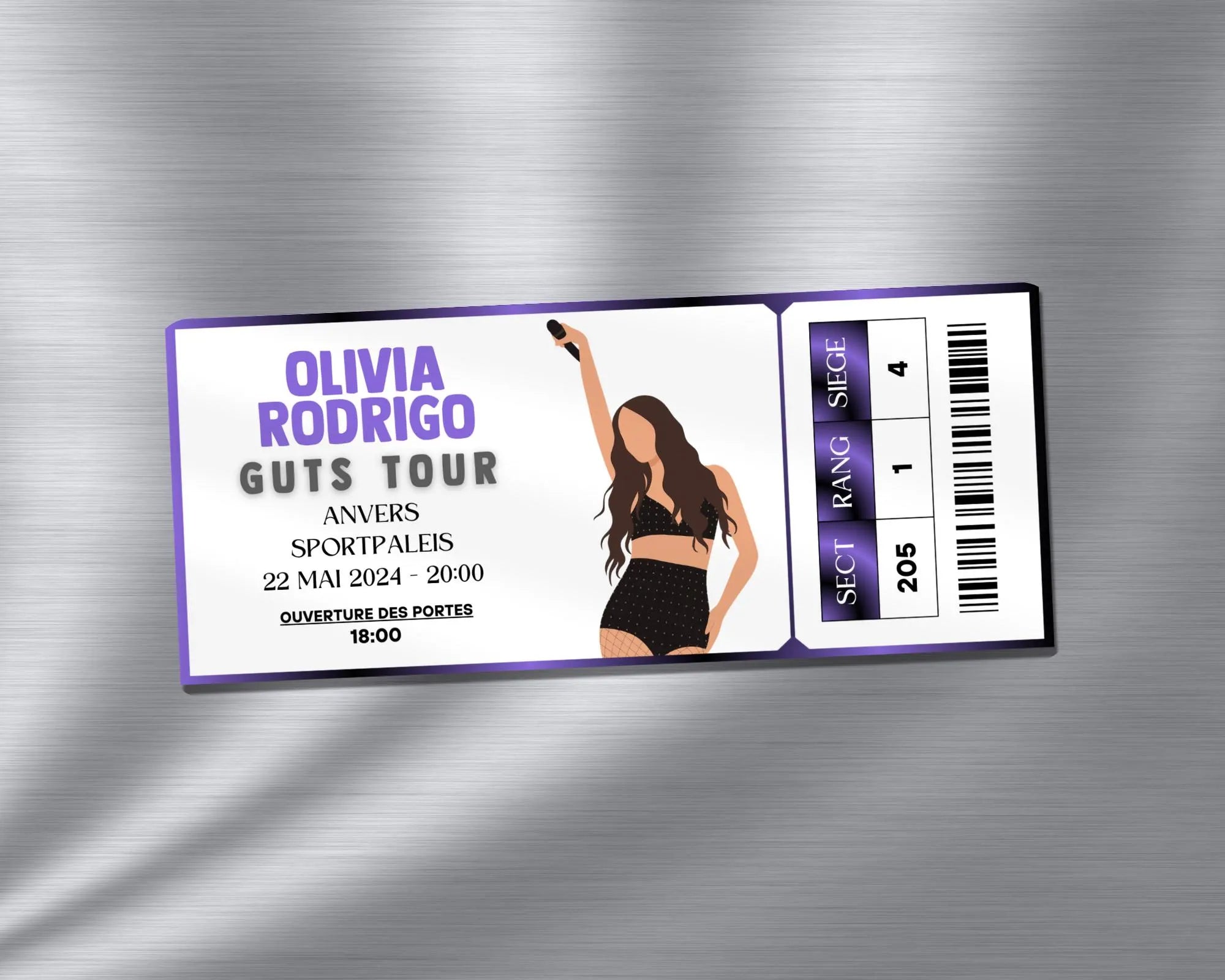 Magnet ticket de concert "Olivia Rodrigo"