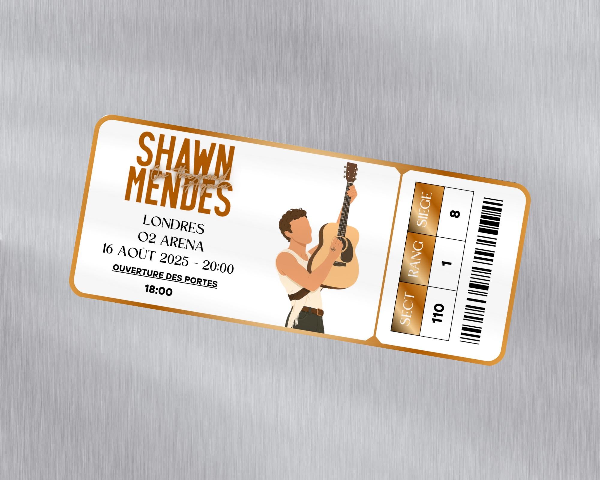 Magnet ticket de concert "Shawn Mendes"