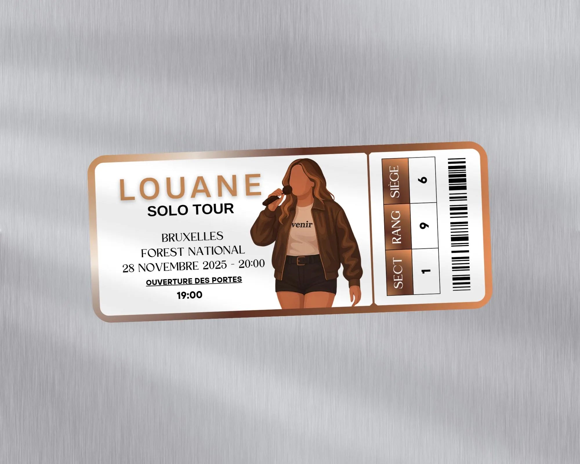 Magnet ticket de concert "Louane"
