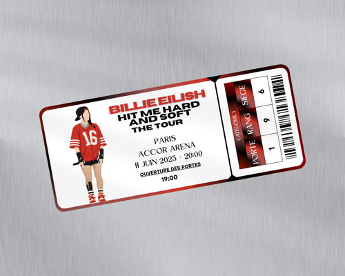 Magnet ticket de concert "Billie Eilish"