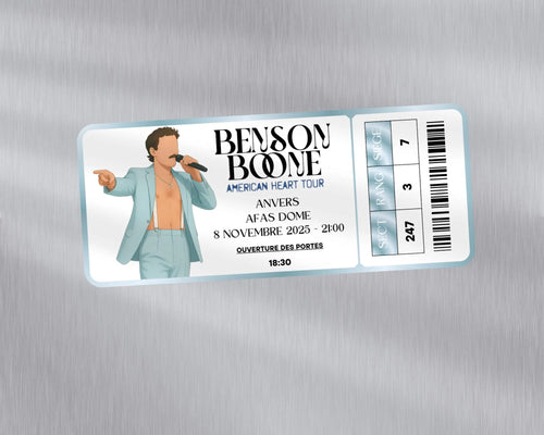 Magnet ticket de concert "Benson Boone"