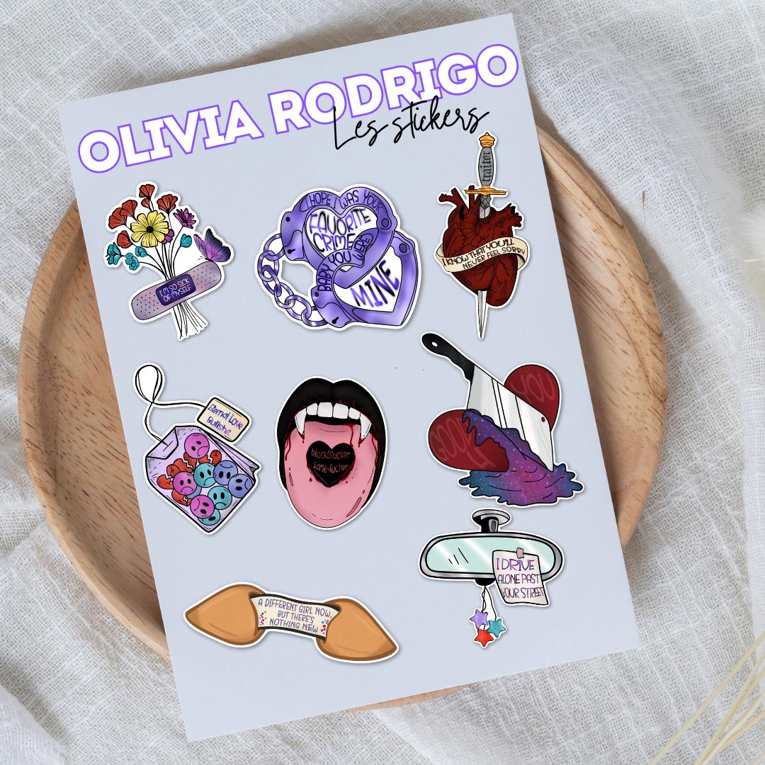 Stickers inspirés "Olivia Rodrigo"