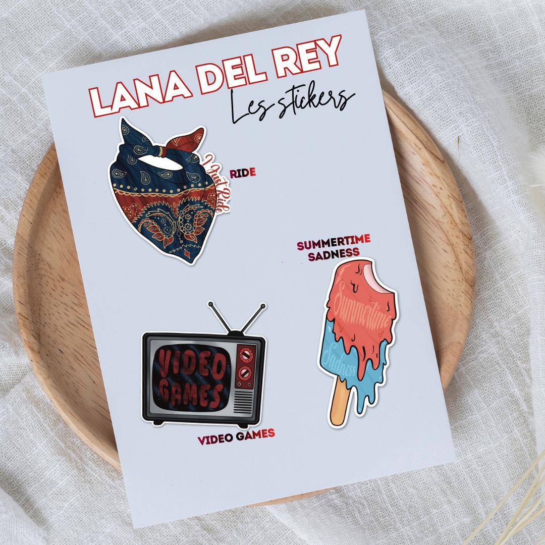 Stickers inspirés "Lana Del Rey"