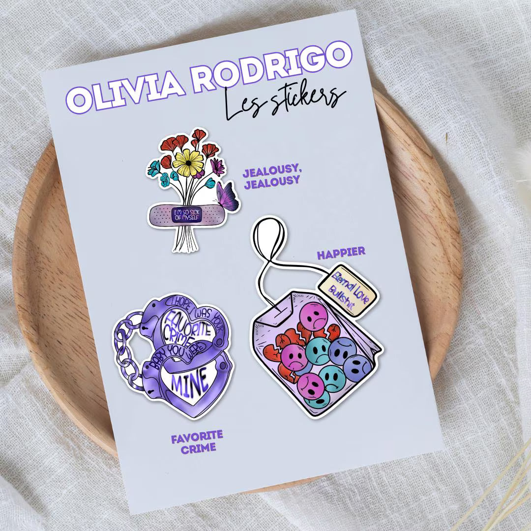 Stickers inspirés "Olivia Rodrigo"