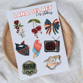 Stickers inspirés "Lana Del Rey"