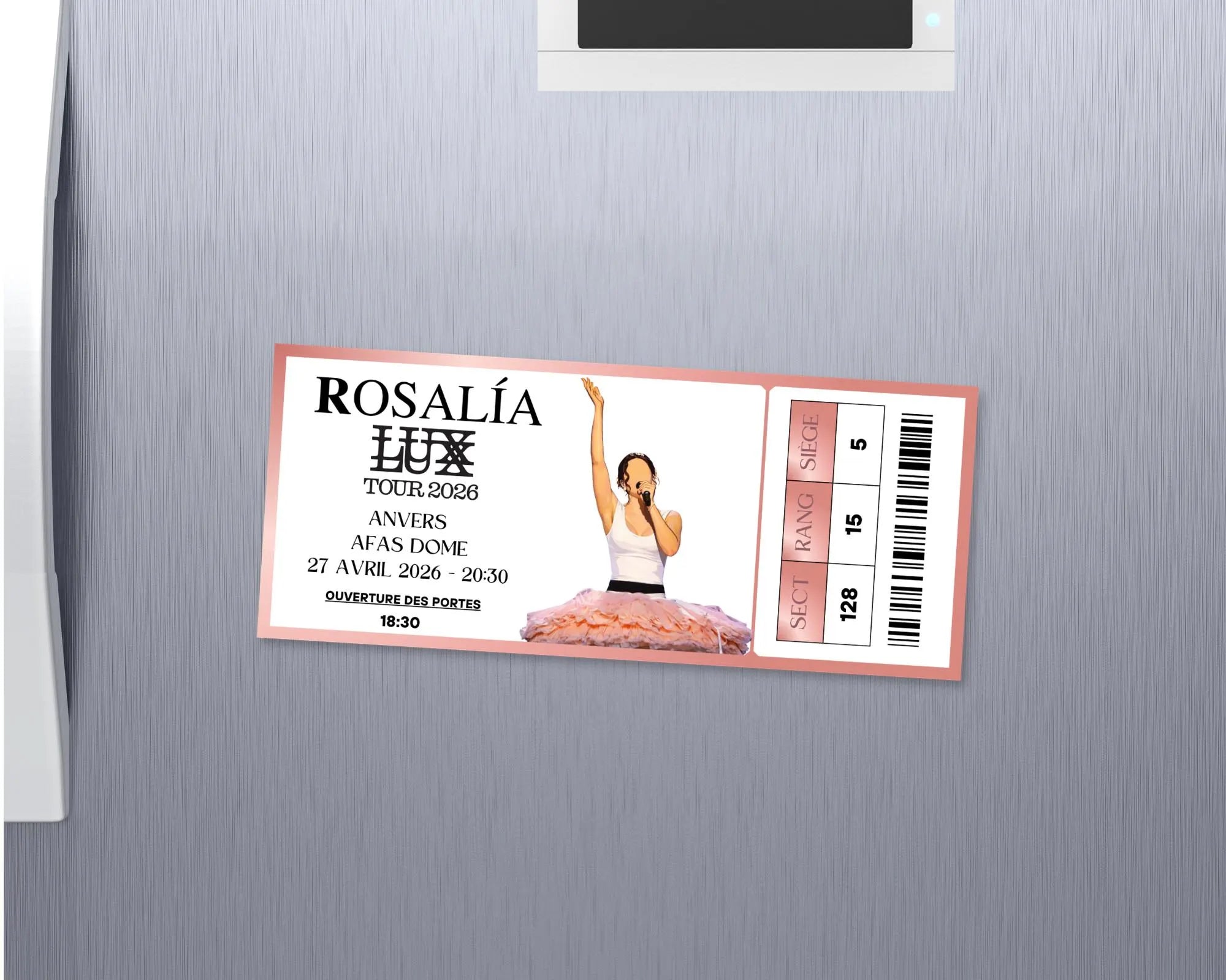 Magnet ticket de concert "Rosalia"
