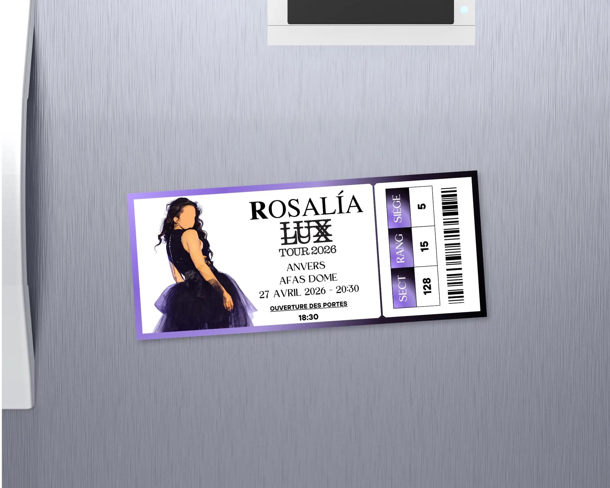 Magnet ticket de concert "Rosalia"