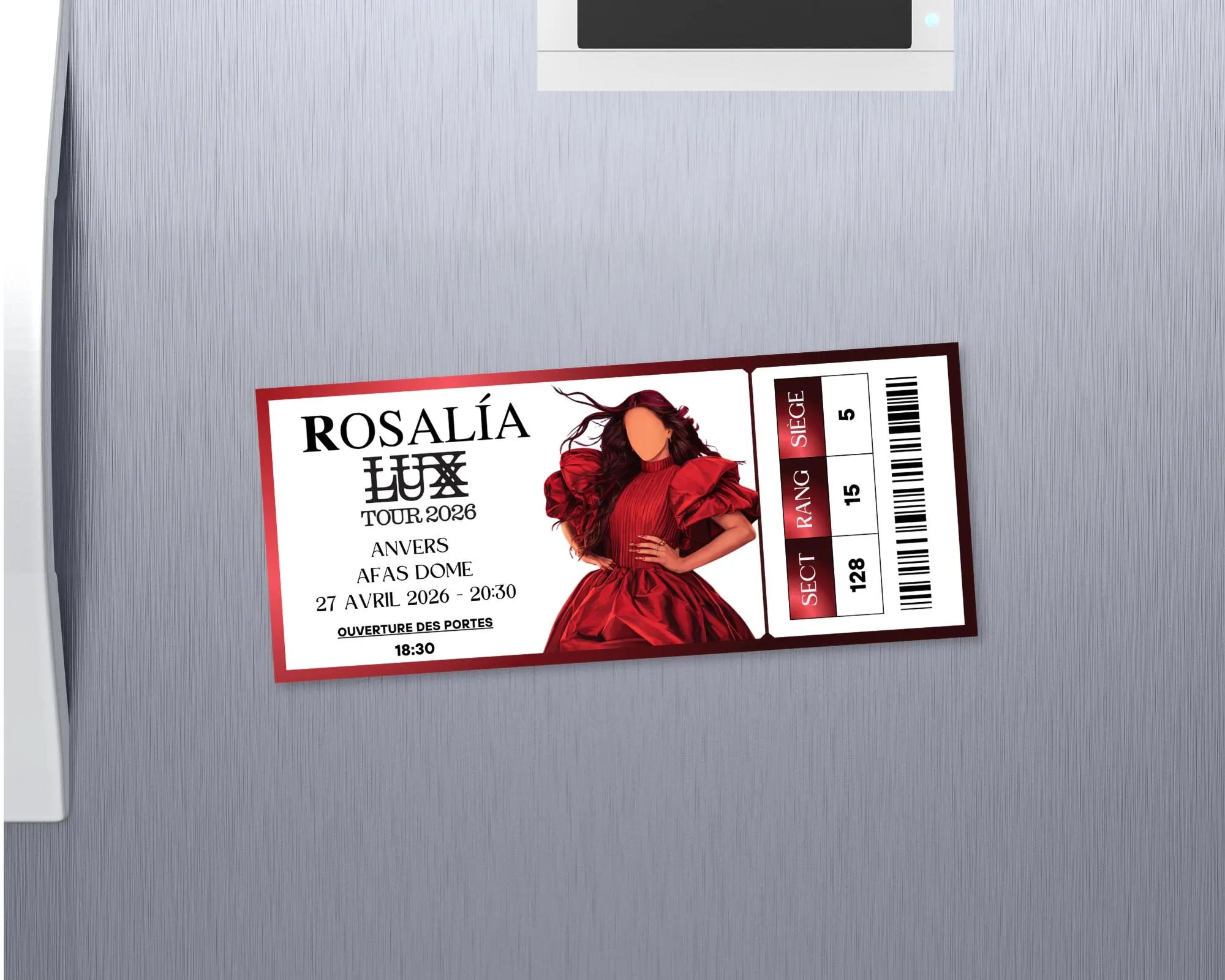 Magnet ticket de concert "Rosalia"